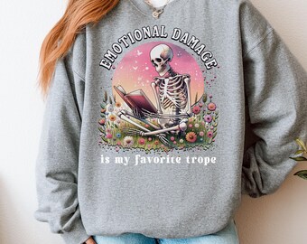 Booktok Shirt | Gift for Book Lover | Emotional Damage Trope Shirt | Funny Gift for Book Reader | Bookish Gift for Readers | Book Club Gift