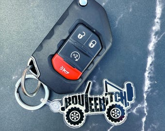Off-Road Lover Keychain | Gift for Off-Road Lover | Boujee Bitch Keychain | 4x4 Gift for Friend | Funny Off-Road Keychain | Off-Road Gift