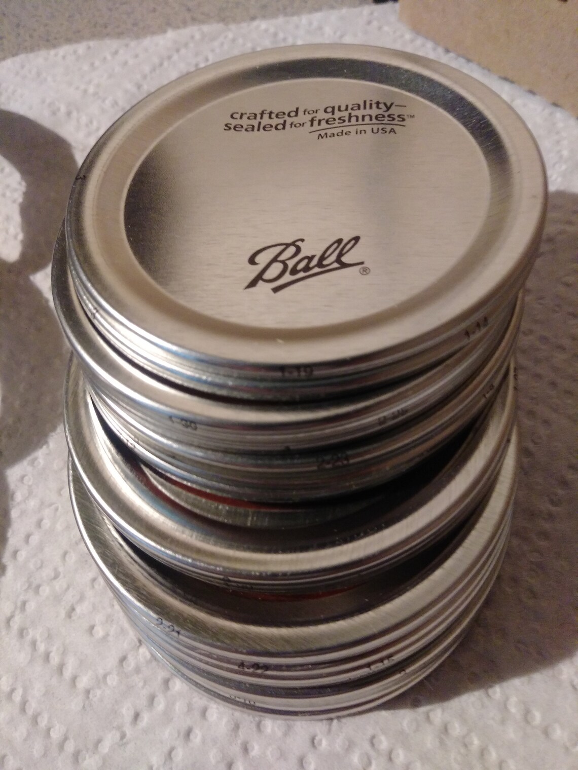 Mason jar lids/seals and rings regular mouth canning Etsy