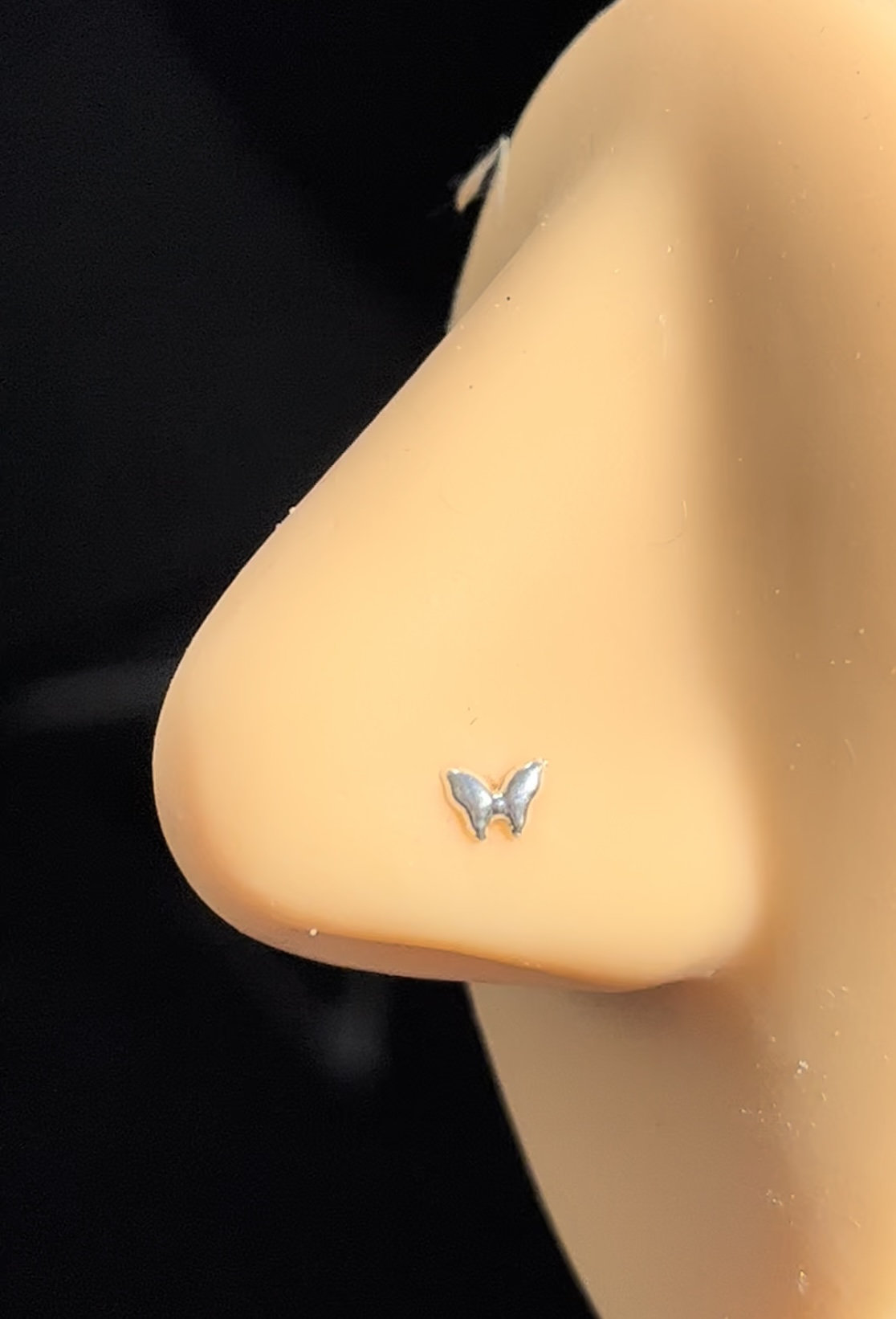 Tiny Butterfly Nose Stud 18 Gauge Nose 