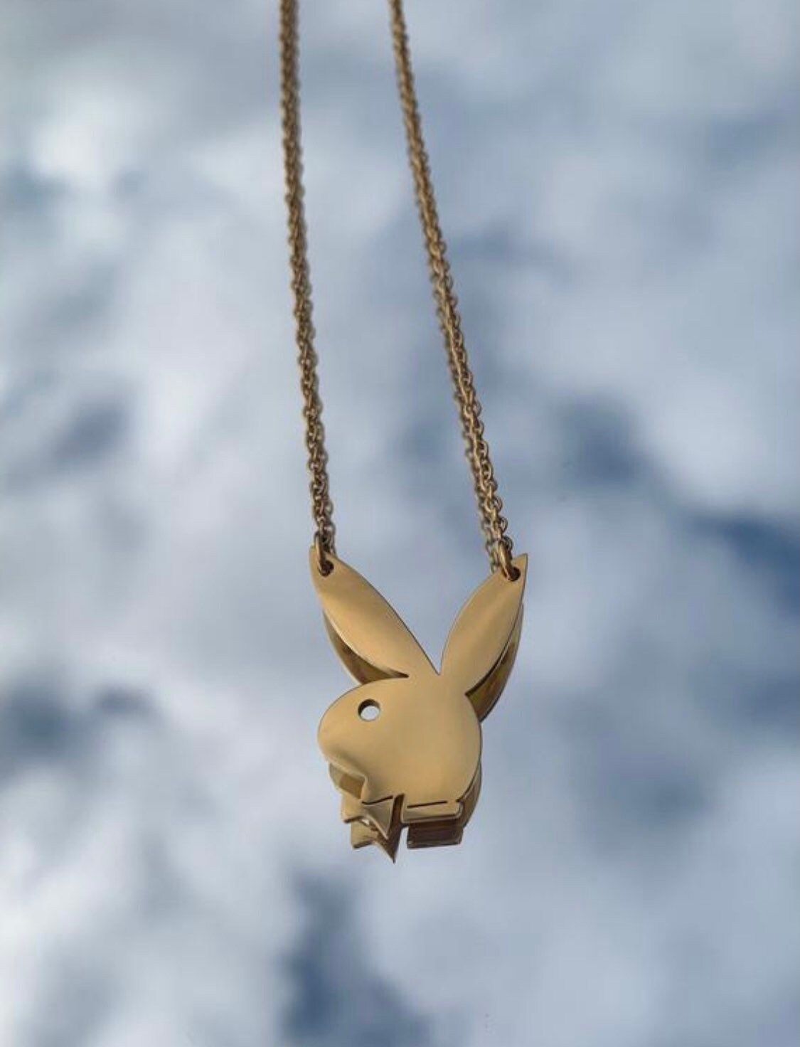 Gold playboy bunny chain Clearance