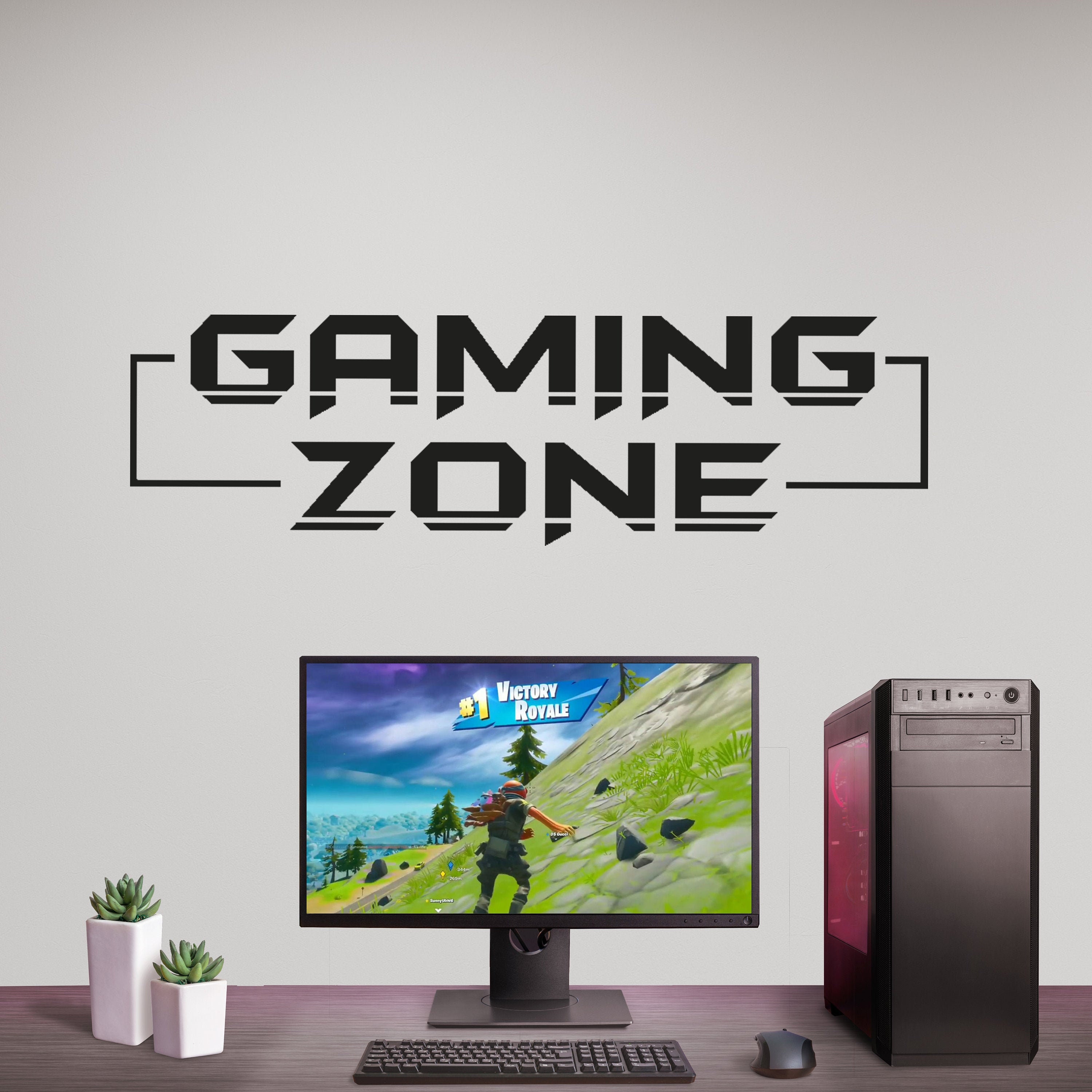 Gaming Zone Wall Decal Etsy