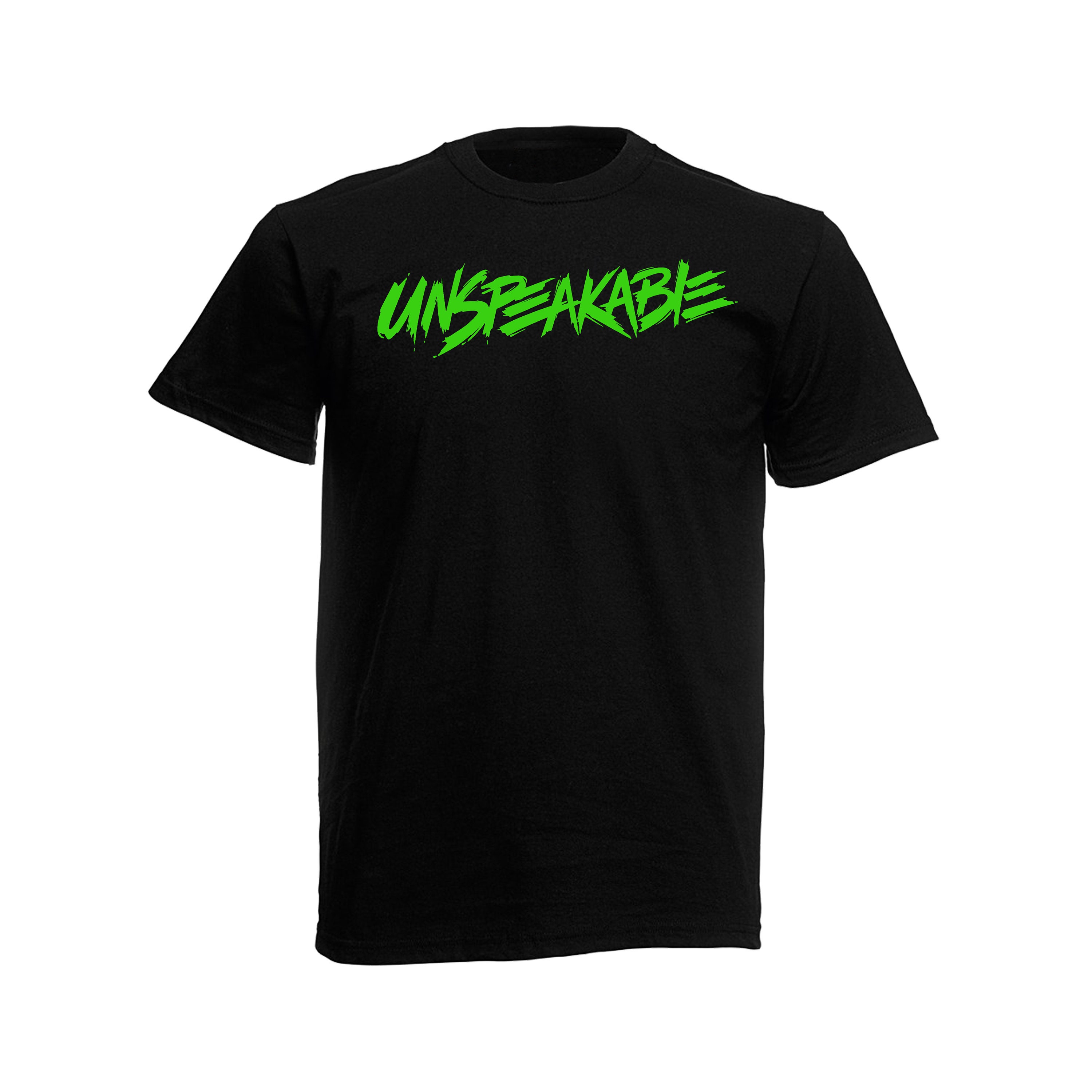 Kids UNSPEAKABLE T Shirt Black With Green Logo Boys & Girls Etsy UK