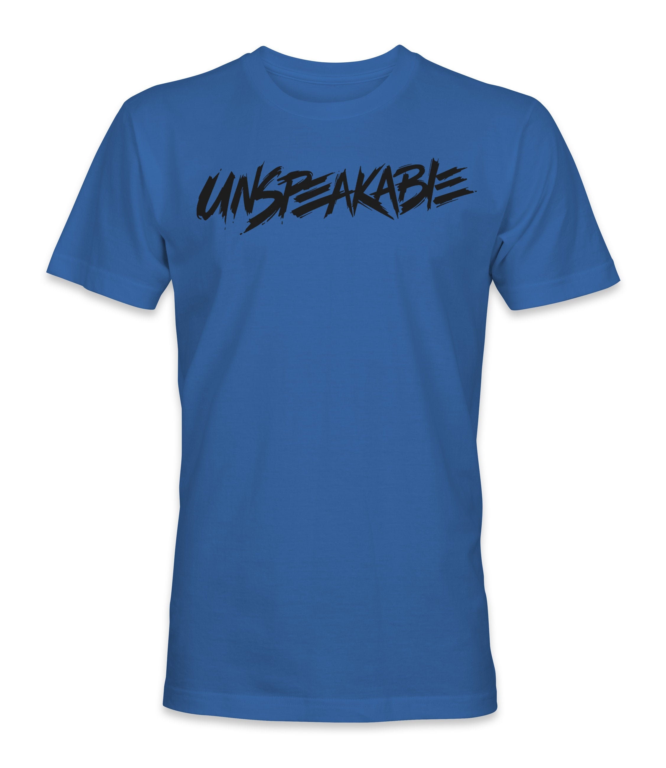 Kids Unspeakable T Shirt Blue With Black Logo Boys & Girls Etsy