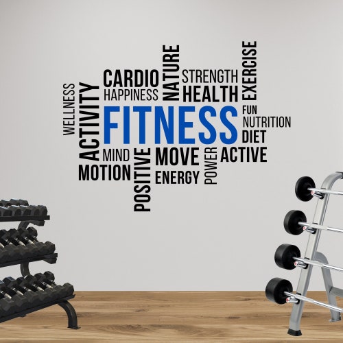 Train Hard Home Gym Wall Decal Vinyl Wall Sticker Gym Room Etsy