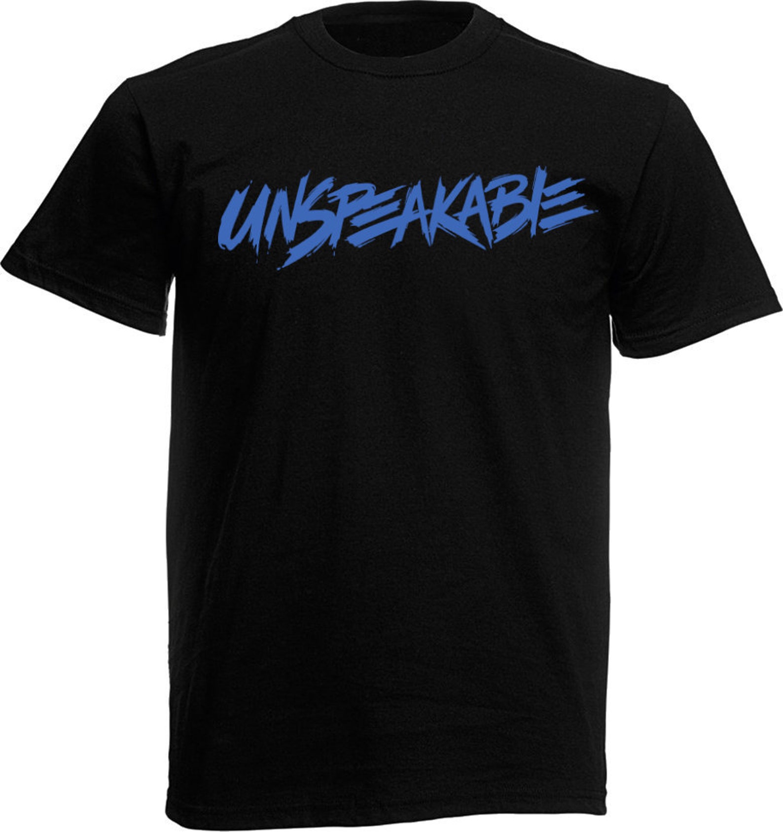 Kids UNSPEAKABLE T Shirt Black with Blue Logo Boys & Girls T Etsy
