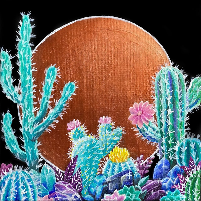 CACTI /& CRYSTALS PRINT