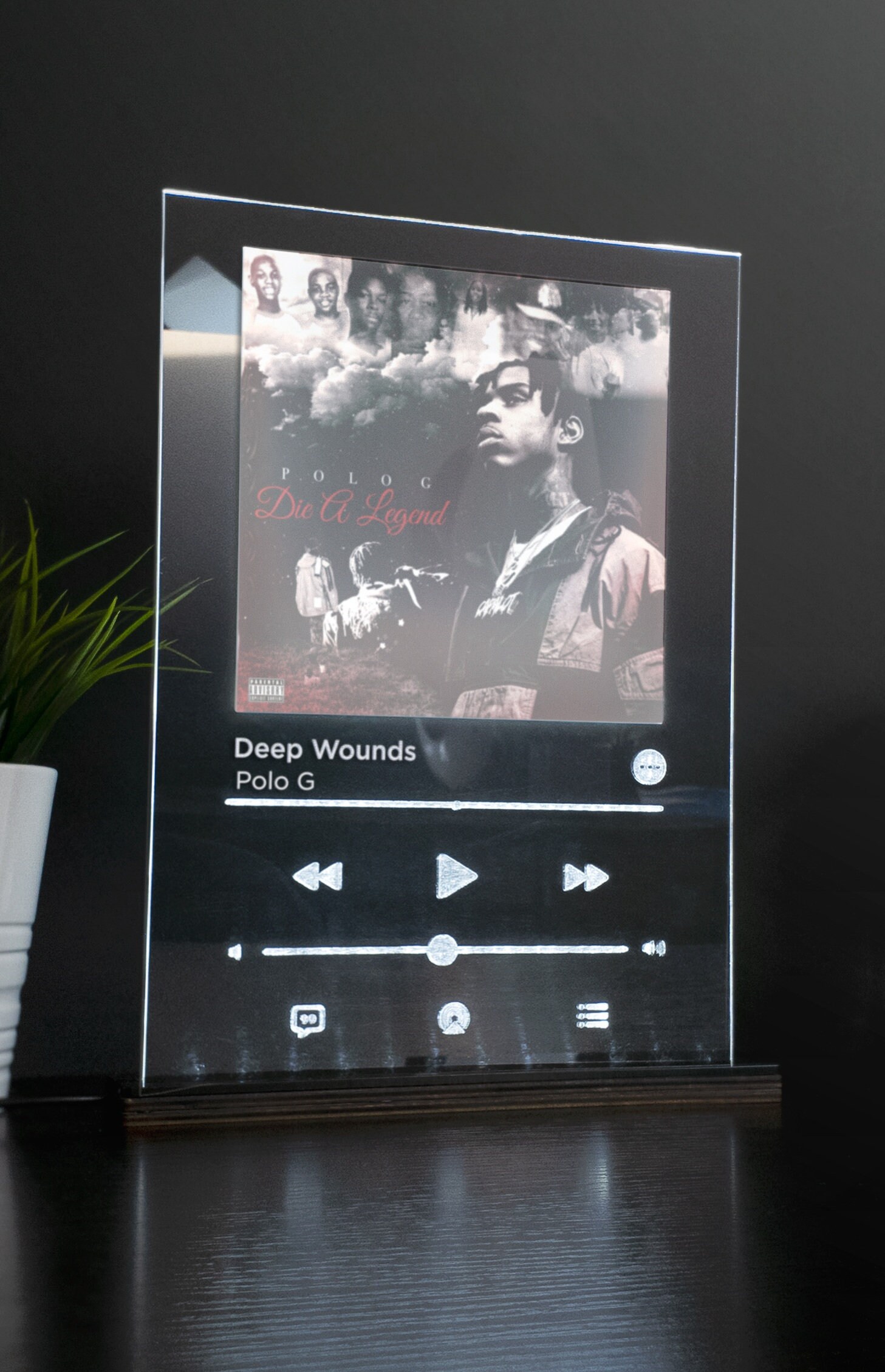 Custom Acrylic Poster Custom Led Light Table Decor Unique Gift Etsy