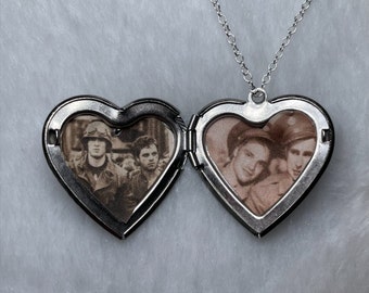 Steve Rogers and Bucky Barnes locket necklace