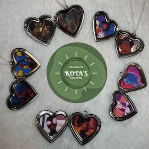 Across the Spider-Verse inspired locket necklace