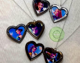 KPop Demon Hunters inspired locket necklace