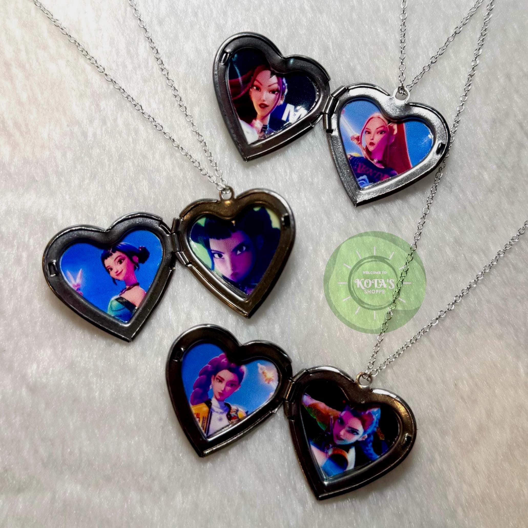Kpop Demon Hunters Inspired Locket Necklace - Etsy