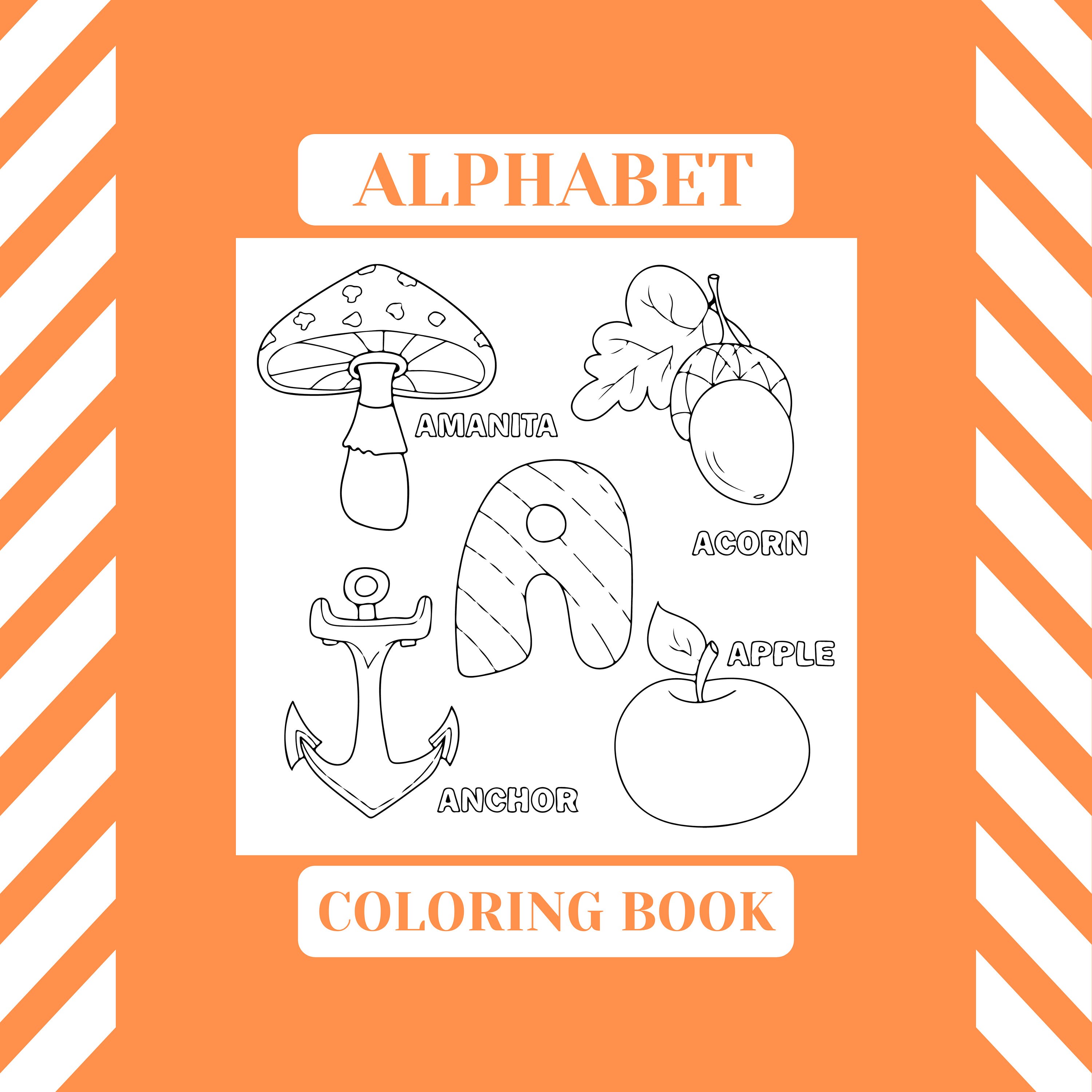 Download KDP Kids Interior: Alphabet Coloring Book For Kids 26 | Etsy