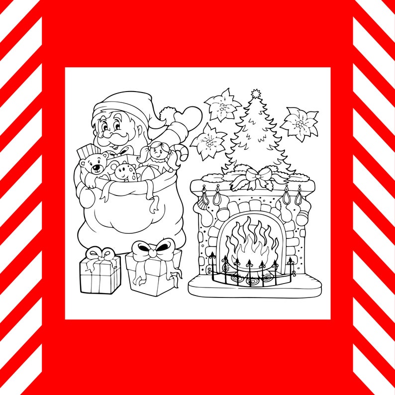 Download KDP Kids Interior: Christmas Coloring Book for Kids 55 | Etsy