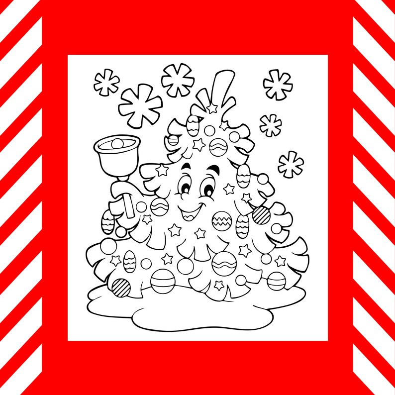 Download KDP Kids Interior: Christmas Coloring Book for Kids 55 | Etsy