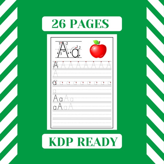 Download Kdp Kids Interior Alphabet Tracing Book For Kids Pdf Files Etsy