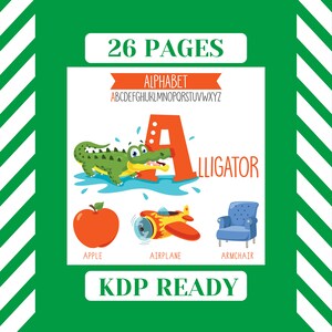Download Kdp Kids Interior Alphabet Tracing Book For Kids Pdf Files Etsy