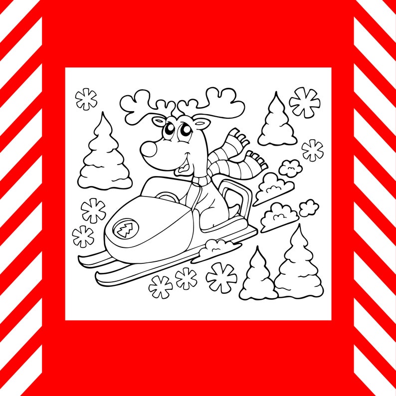 Download KDP Kids Interior: Christmas Coloring Book for Kids 55 | Etsy