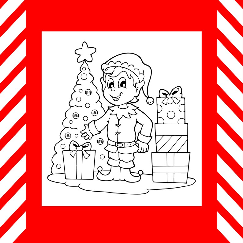 Download KDP Kids Interior: Christmas Coloring Book for Kids 55 | Etsy
