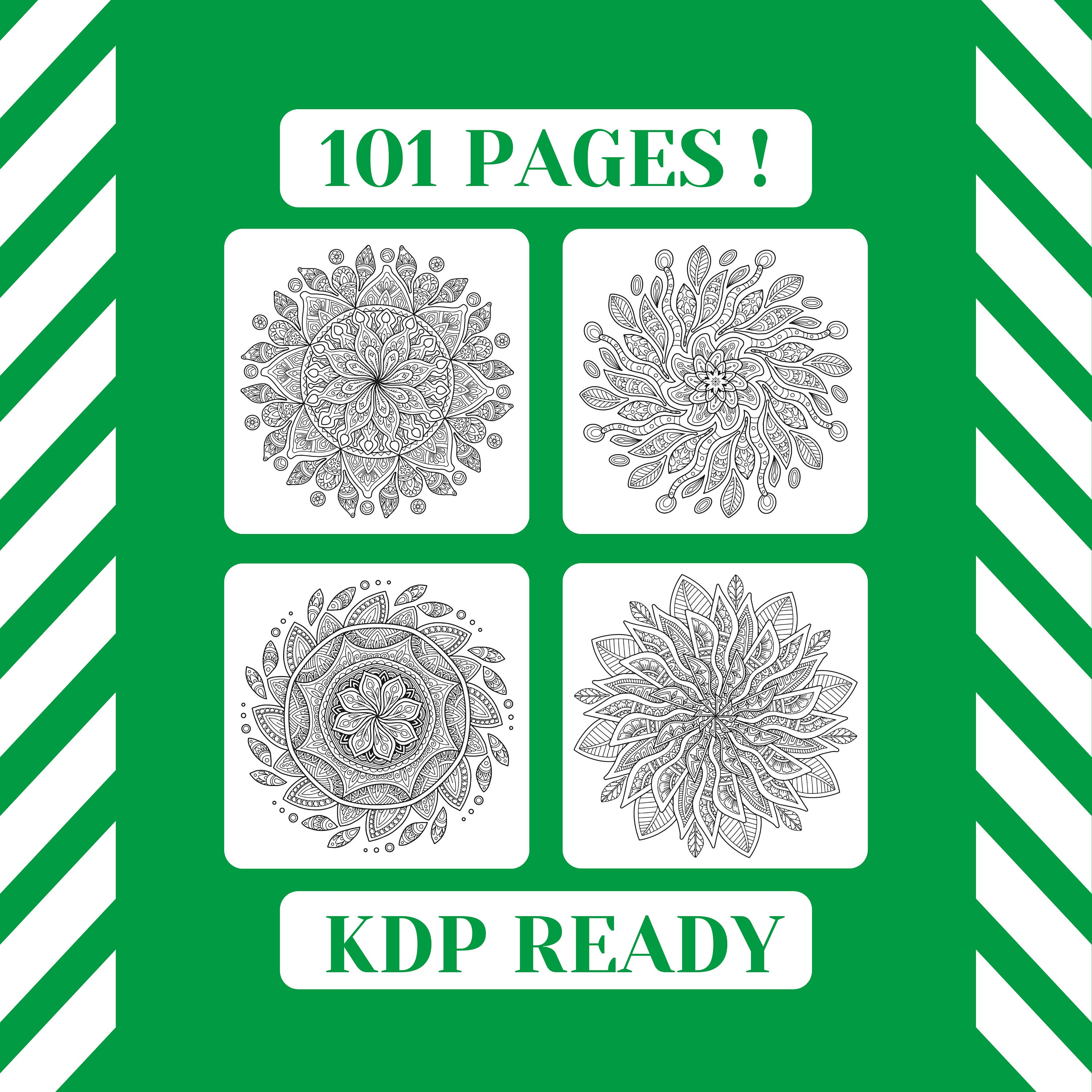 Download Kdp Interior Template Adult Coloring Book 101 High Quality Etsy