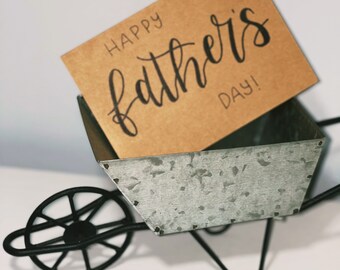 Fathers Day Card, Fathers Day, Card for Dad, Happy Fathers Day, Card for Him, Calligraphy Card