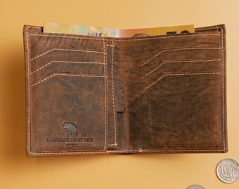 Groomsmen Gift Leather Wallet, Personalised Mens Card Wallet Australia, Engraved Full Grain Billfold, Bucks Party, Best Man, Wedding Gift