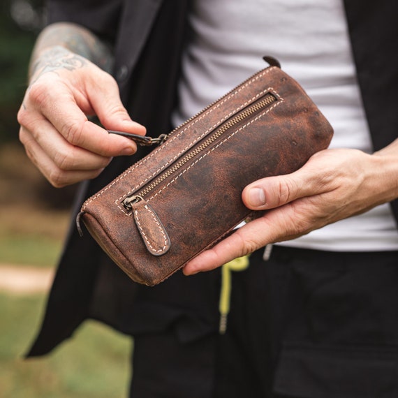 Pencil Case, Pencil Pouch, Leather Pencil Case, Leather Pencil Pouch,  Personalized Leather Pencil Case, Handmade Leather Pencil Case 