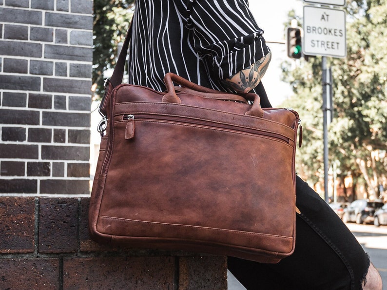 Messenger Bag Mens Leather Messenger Bag Briefcase shops Satchel Leather College Bag Personalised Leather Bag Personalised Gift