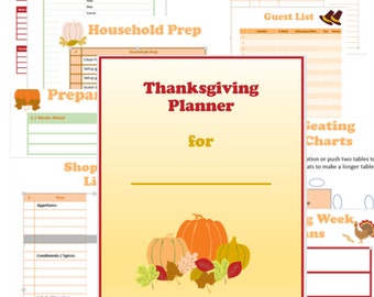 My Thanksgiving Planner - editable pdf