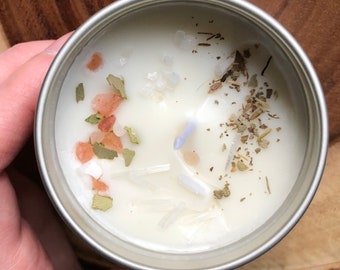 Witch Spell Candle - Cleansing and Purfication; Soy and Essential Oil Candle