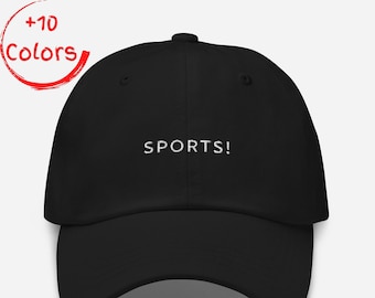 Sports Dad Hat | Sports Fan Cap | Unisex Sports Cap | Adjustable Sports Hat | Sports Gift | Sports Lover Hat | All Sports Cap