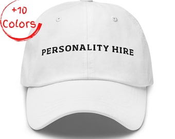 Persönlichkeit Mieten Hut | Lustiges Büro Geschenk | Sarkastische Coworker Dad Cap | Arbeitsplatz Humor Geschenk Stickerei
