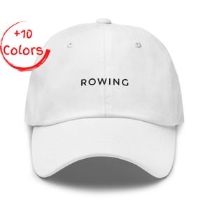 Rowing Embroidered Hat | Crew Coach Gift | Regatta Team Cap | Rower Athlete Apparel