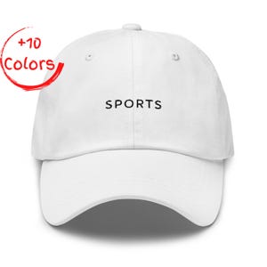 Sports Embroidered Hat | Funny Sarcastic Cap | Minimalist Game Day Gift | Generic Sports Fan
