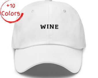 Wine Embroidered Hat | Merlot Lover Gift Cap | Funny Drinking Hat