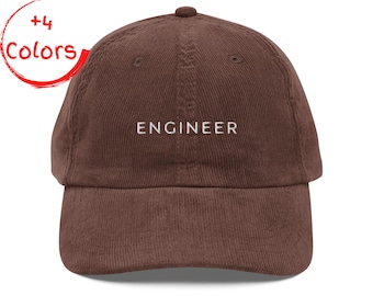 Engineer Embroidered Cap | Engineering Student Hat | Vintage Industrial Style | Problem Solver Gift