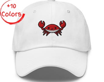 Speedy Pros Crab Style 3 Embroidered Flat Visor Snapback Hat – Adjustable, UV Protection, Acrylic