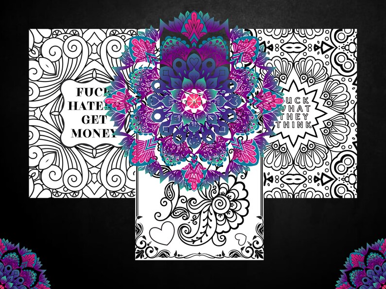 Motivational Swear Word Coloring Pages for Adults Spiritual - Etsy