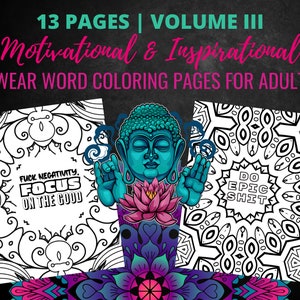 Swear Word Coloring Books for Adult: A Motivating Swear Word Coloring Book  for Adults । Geometric Mandala Designs Coloring । Stress Relief  