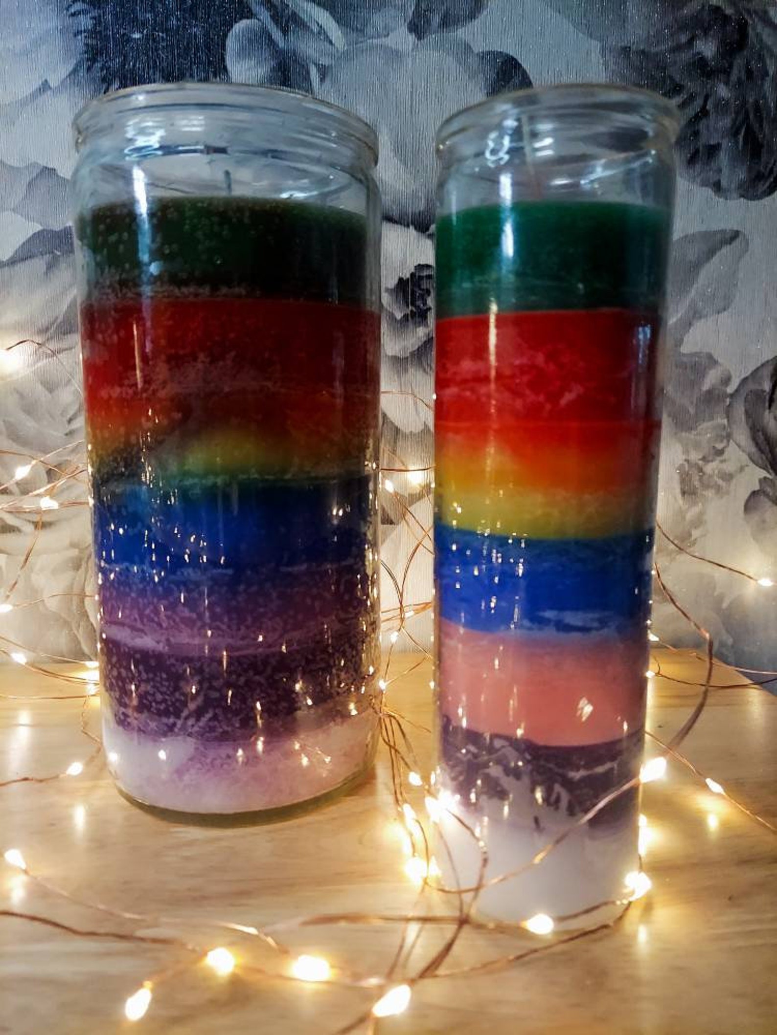 14 day candle 7 colors extra large candle 7 colores 7 day Etsy