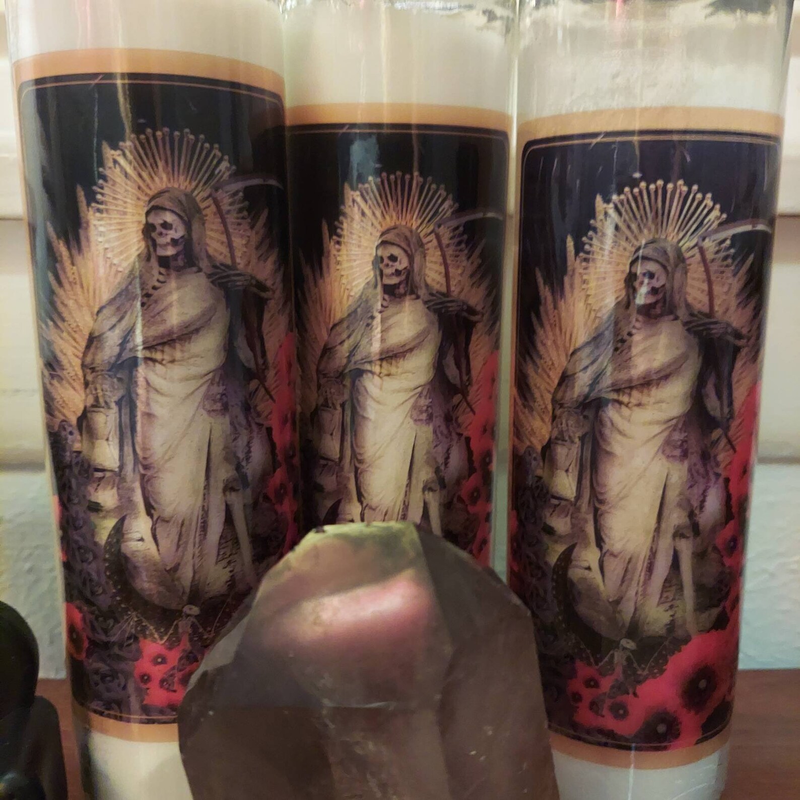 Santa Muerte Candles Holy Mother of Death Candle Blessed Etsy