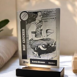 Lasergraviertes Acrylfoto mit LED-Ständer - Personalisierbares Geschenk