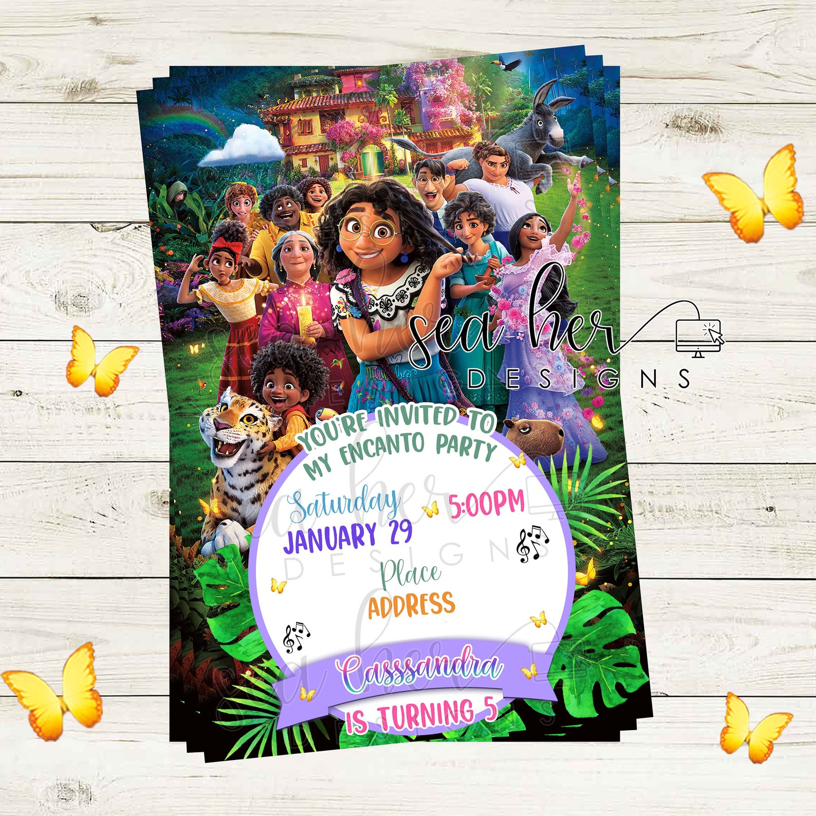 Encanto Invitation Encanto Digital Invitation Encanto Birthday