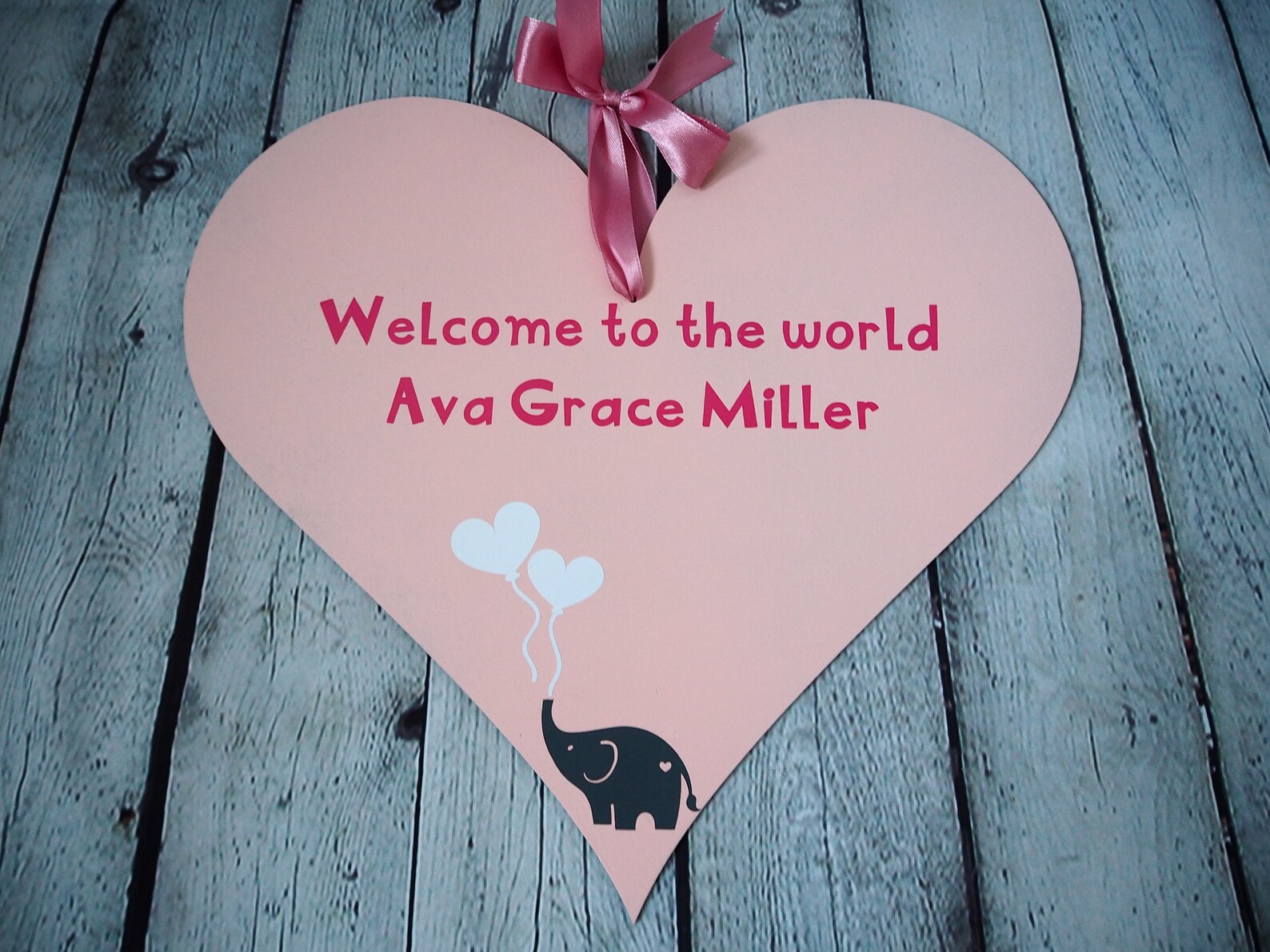 PERSONALISED BABY NAME plate large nursery wall hanging Etsy