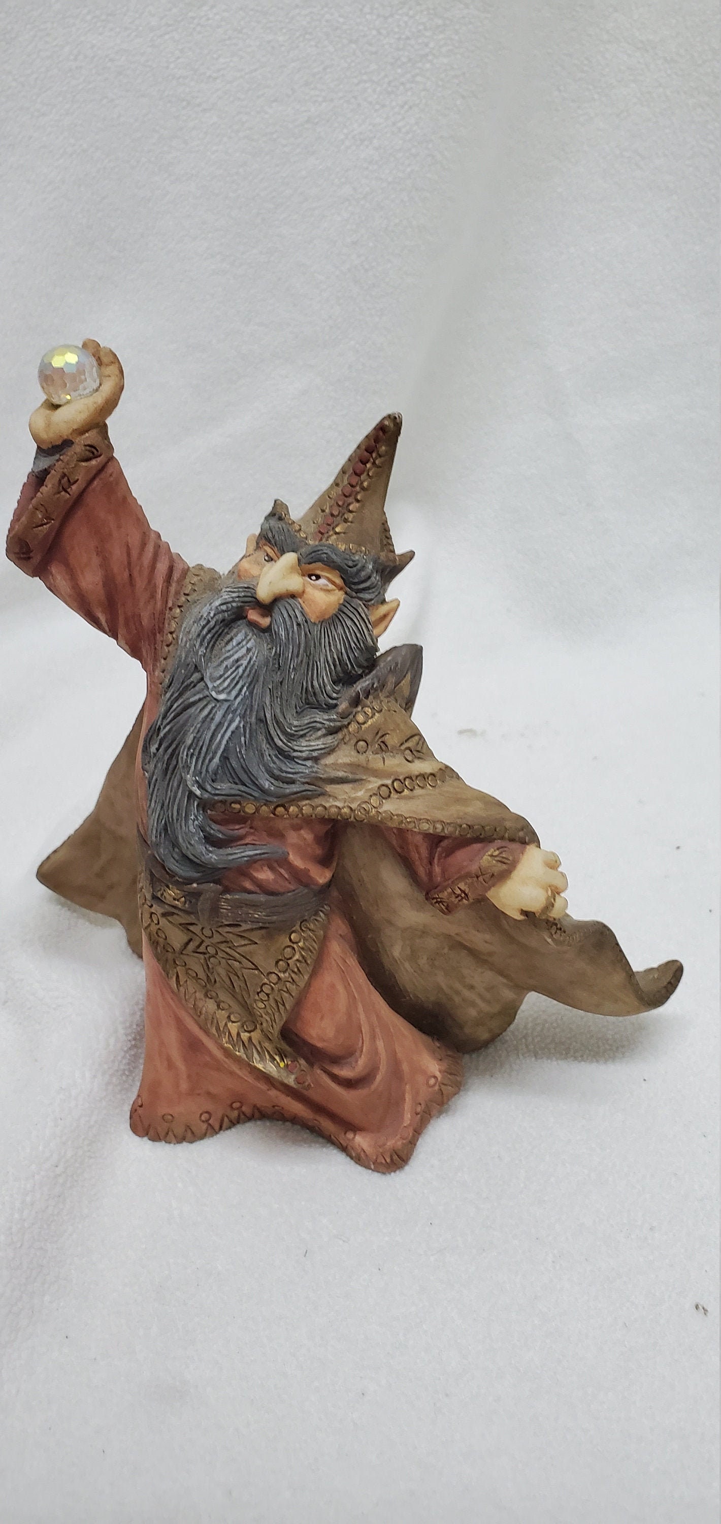 Krystonia N' CHAKK Large Figurine Wizard Mythical Crystal Etsy