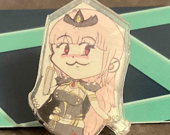 Calliope Mori UwU Chibi: Acrylic 1.25&quot; Pin