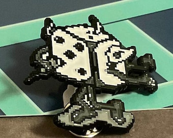 Ramblin&#39; Dice Demon: Soft Enamel Pin 1.5&quot;