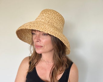 raffia sun hat, Wide brim straw hat, Wide brim sun hat, Wide brim sun hat women, Straw bucket hat, ladies straw hat, beach straw hat, sunhat