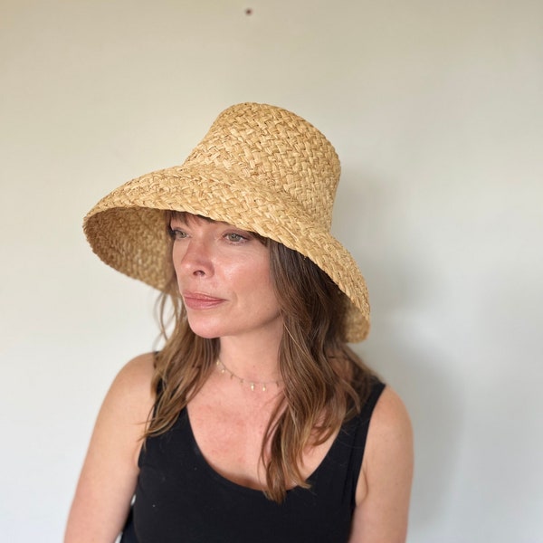 raffia sun hat, Wide brim straw hat, Wide brim sun hat, Wide brim sun hat women, Straw bucket hat, ladies straw hat, beach straw hat, sunhat