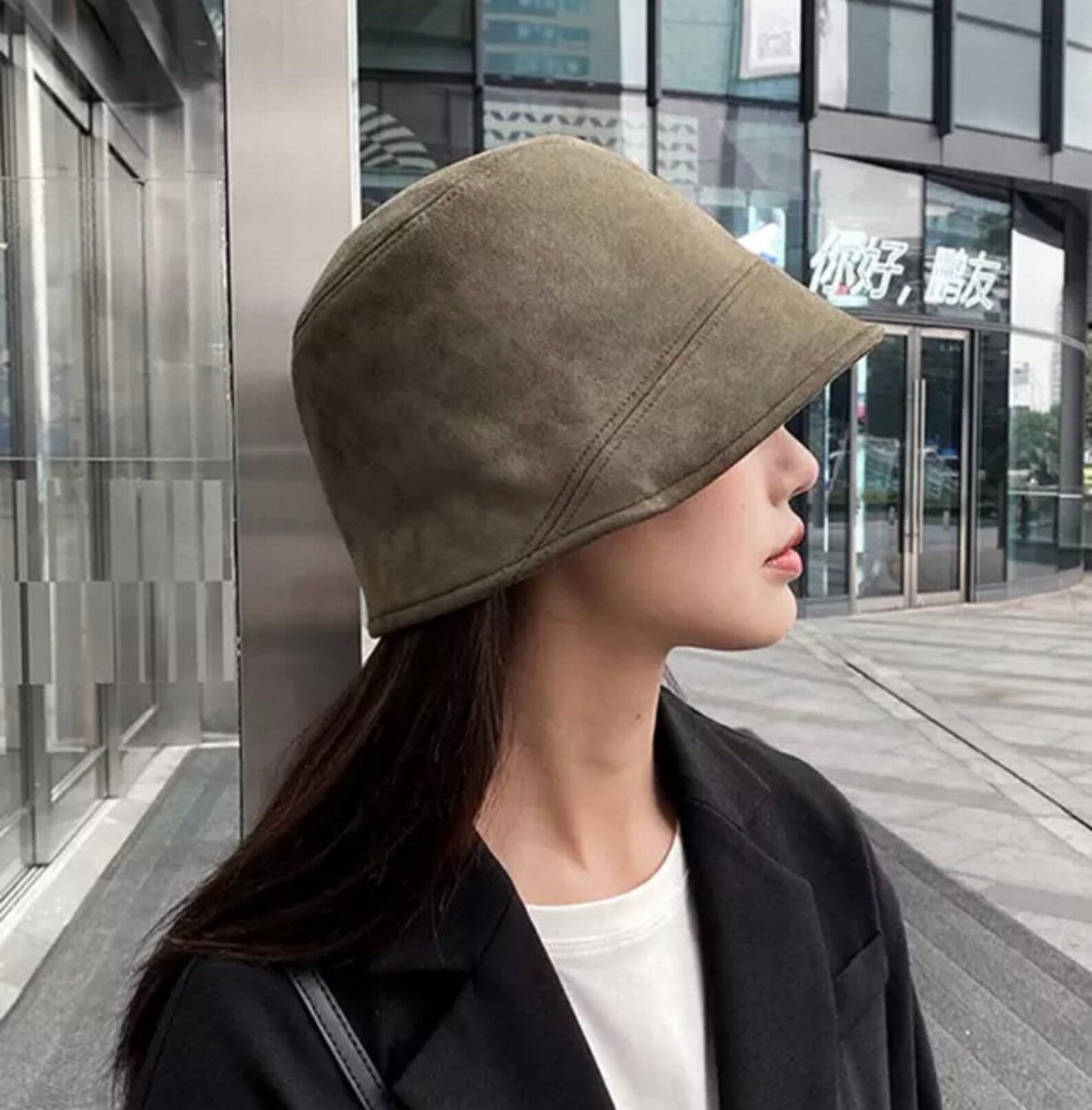 Womens Japanese Bucket Hat Womens Bucket Hat Faux Leather - Etsy